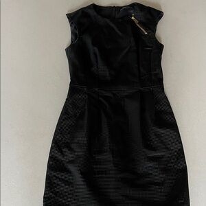 Nanette Lepore Black Textured Mini Dress